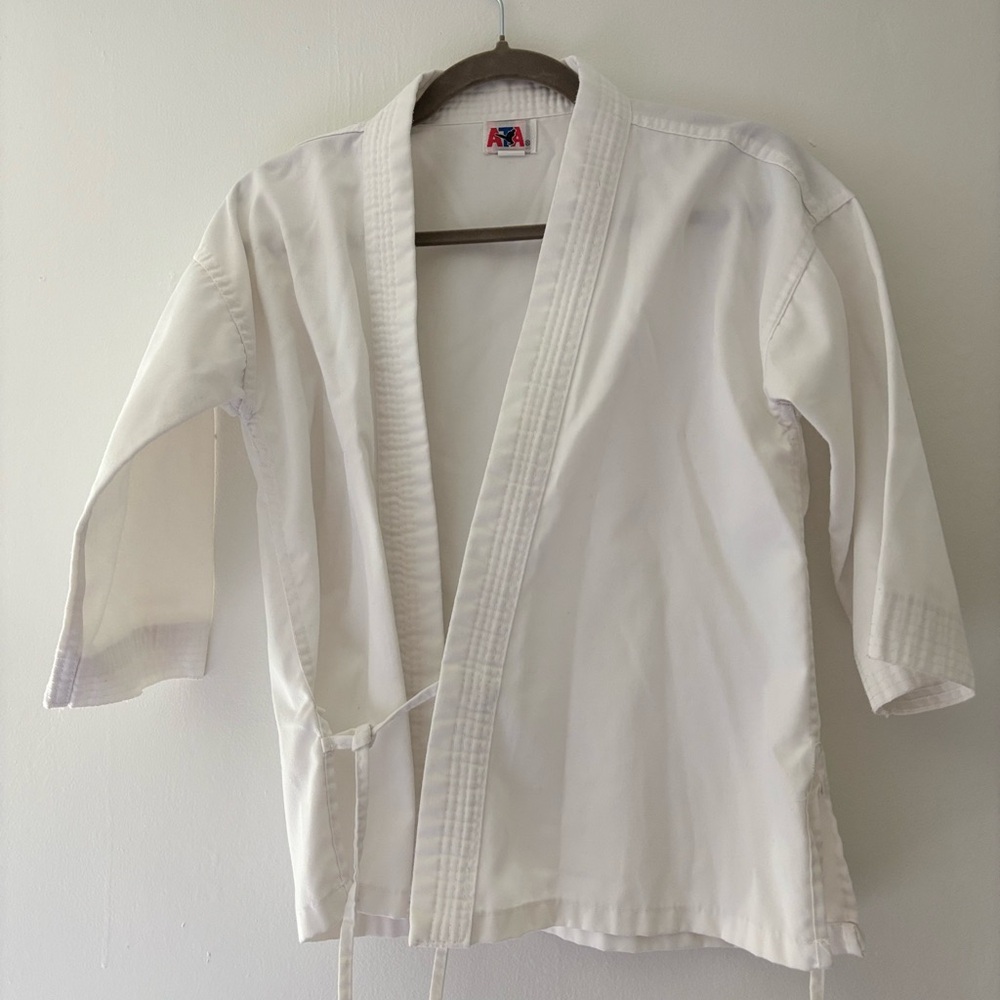 Kids White Martial Arts Jacket and Pants- Lightweight Training Gi Top